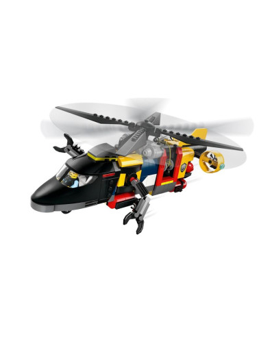Lego city 60462 zestaw z helikopterem, wozem strażackim i łodzią podwodną