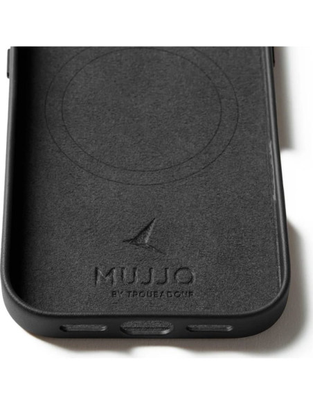 Etui skórzane do iphone 17 black mujjo