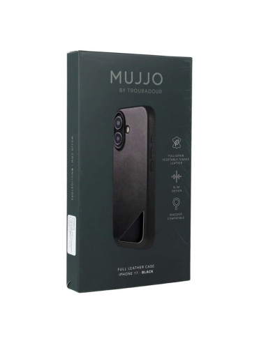 Etui skórzane do iphone 17 black mujjo