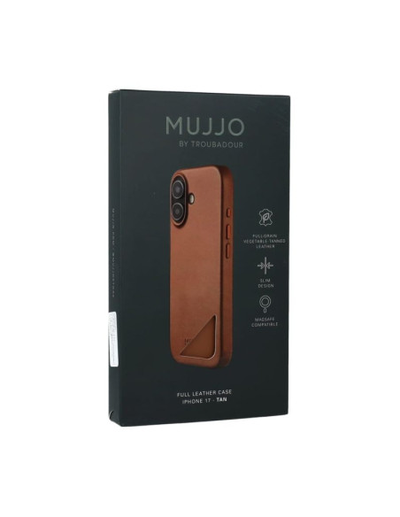 Etui skórzane do iphone 17 tan mujjo
