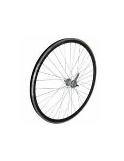 Koło 28'' tył torpedo stożek p-srebrna/o-czarna