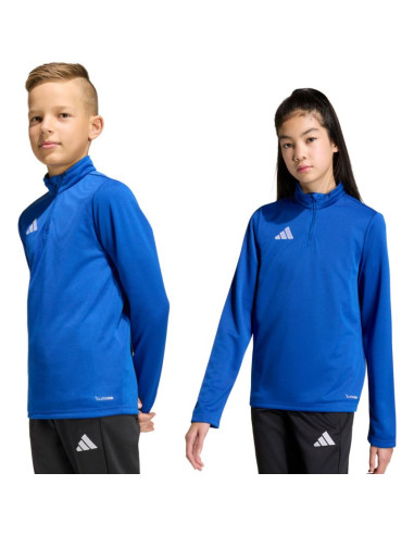 Bluza dla dzieci adidas entrada 26 training top niebieska jz6631