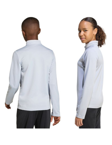Bluza dla dzieci adidas entrada 26 training top jasnoszara jz6637