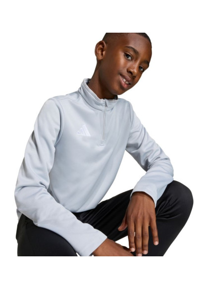 Bluza dla dzieci adidas entrada 26 training top jasnoszara jz6637