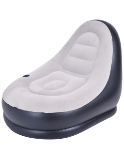 Fotel dmuchany z podnóżkiem deluxe 125x100x85cm 22321 2