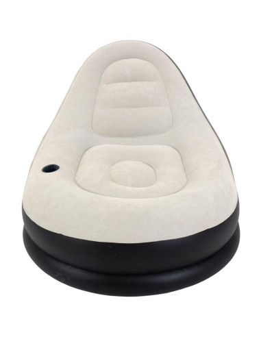 Fotel dmuchany z podnóżkiem deluxe 125x100x85cm 22321