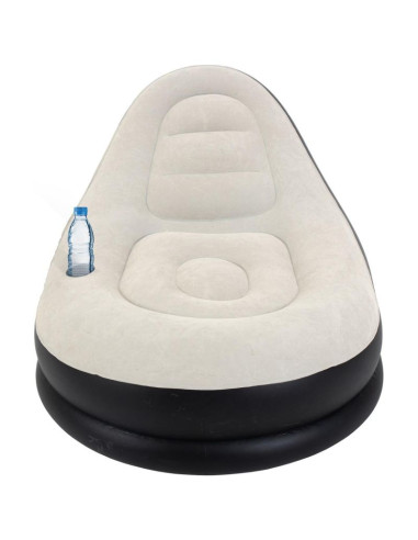 Fotel dmuchany z podnóżkiem deluxe 125x100x85cm 22321