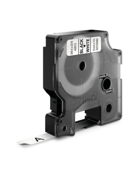 Taśma barwiąca dymo d1 9mmx7m czarny/biały s0720680 (9 mm )