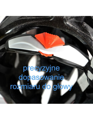 Kask rowerowy regulowany dunlop mtb red r. l (58-61cm)