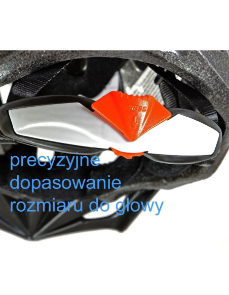 Kask rowerowy regulowany dunlop mtb red r. l (58-61cm)