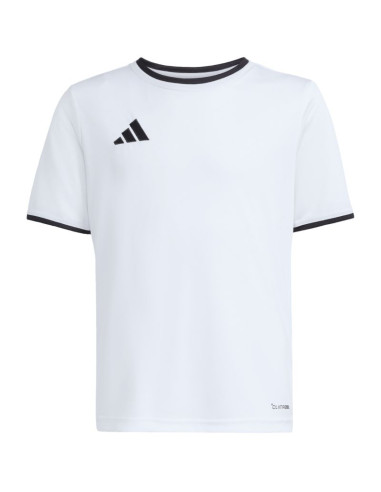 Koszulka dla dzieci adidas entrada 26 jersey biało-czarna jz2532