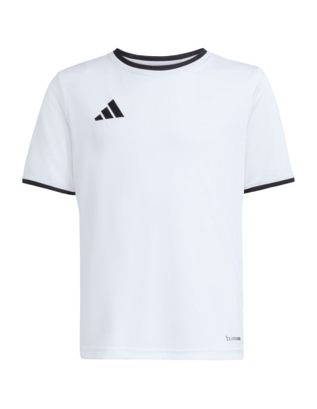 Koszulka dla dzieci adidas entrada 26 jersey biało-czarna jz2532