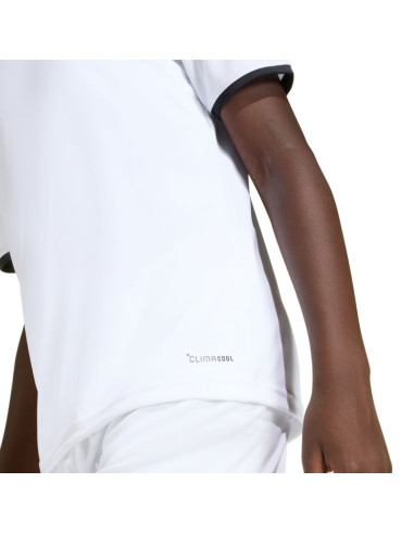 Koszulka dla dzieci adidas entrada 26 jersey biało-czarna jz2532