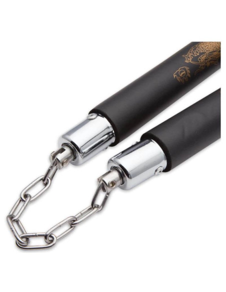 Nunchaku treningowe na łańcuszkach dbx bushido arw-5049