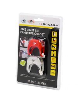 Zestaw lampek rowerowych duracell front+rear 2 led 41792