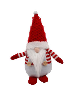 Mikołaj dekoracyjny z workiem na prezent 25cm biały 2