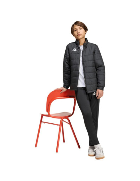 Kurtka dla dzieci adidas entrada 26 light czarna jz9124