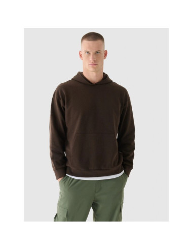 Bluza dresowa nierozpinana z kapturem męska 4f 4fwaw24tswsm1310-80s