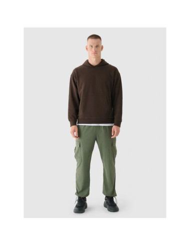 Bluza dresowa nierozpinana z kapturem męska 4f 4fwaw24tswsm1310-80s