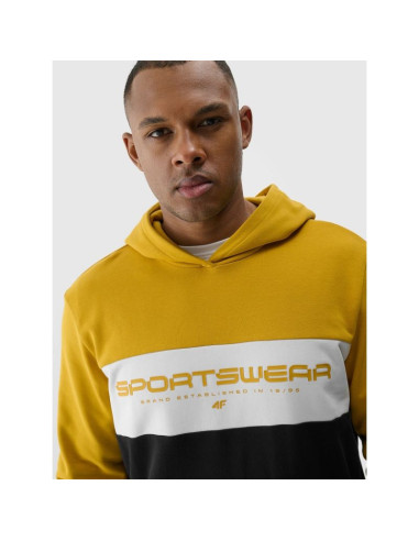Bluza dresowa nierozpinana z kapturem męska 4f 4fwss24tswsm1032-71s