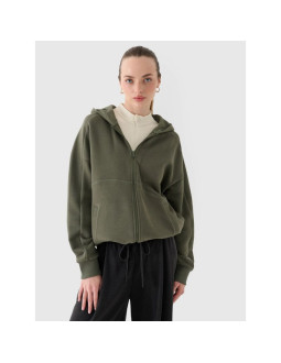 Bluza dresowa rozpinana z kapturem damska 4f 4fraw24tswsf2055-43s