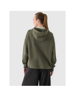 Bluza dresowa rozpinana z kapturem damska 4f 4fraw24tswsf2055-43s 2