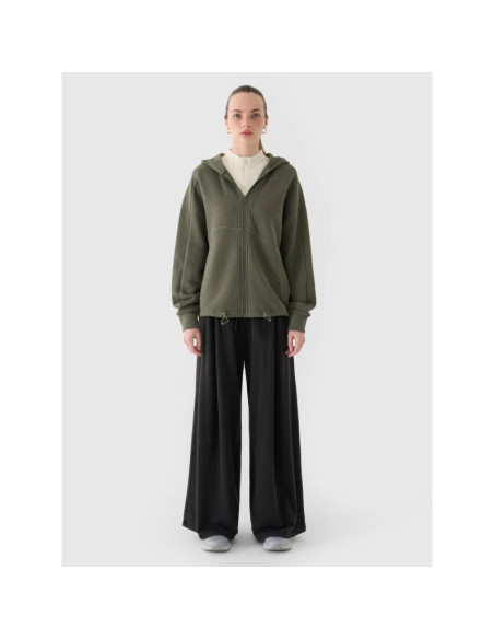 Bluza dresowa rozpinana z kapturem damska 4f 4fraw24tswsf2055-43s