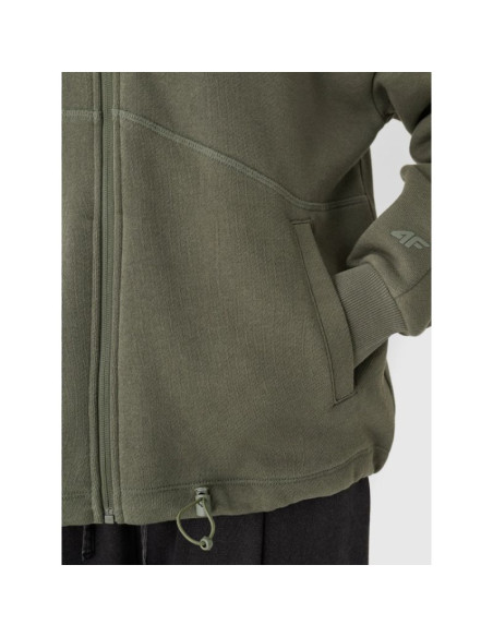 Bluza dresowa rozpinana z kapturem damska 4f 4fraw24tswsf2055-43s