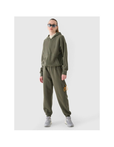 Bluza dresowa rozpinana z kapturem damska 4f 4fraw24tswsf2055-43s