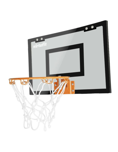 Virtufit tablica do koszykówki pro mini z 2 piłkami i pompką - czarna