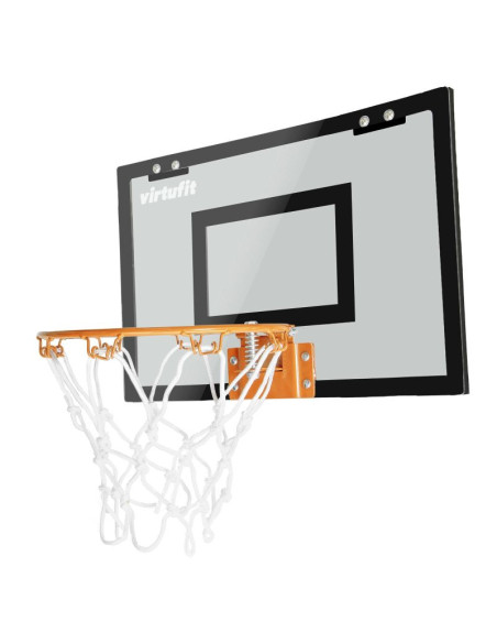 Virtufit tablica do koszykówki pro mini z 2 piłkami i pompką - czarna