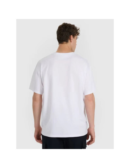 T-shirt regular z nadrukiem męski 4f 4fraw25ttshm3259-10s