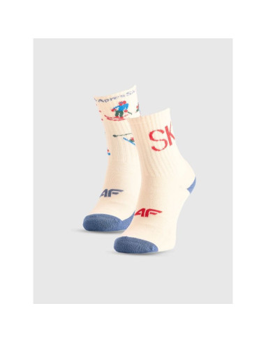 Skarpetki casual za kostkę (2-pack) chłopięce 4f 4fjraw25usocm601-11s