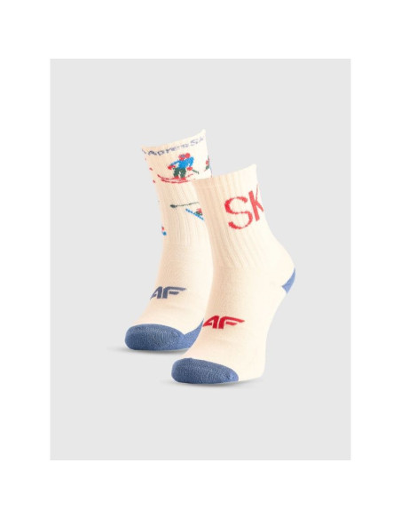 Skarpetki casual za kostkę (2-pack) chłopięce 4f 4fjraw25usocm601-11s