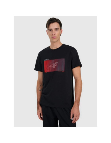 T-shirt regular z nadrukiem męski 4f 4fraw25ttshm3224-20s