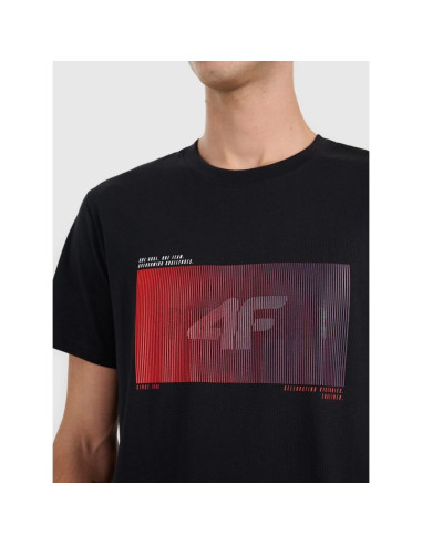 T-shirt regular z nadrukiem męski 4f 4fraw25ttshm3224-20s