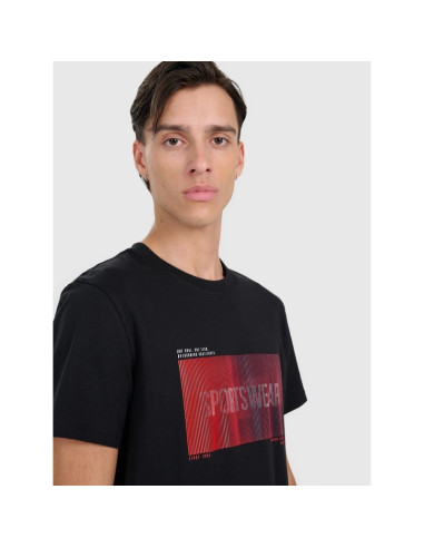 T-shirt regular z nadrukiem męski 4f 4fraw25ttshm3224-20s