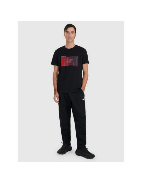 T-shirt regular z nadrukiem męski 4f 4fraw25ttshm3224-20s