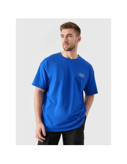 T-shirt oversize z nadrukiem męski 4f 4frss24ttshm2535-36s