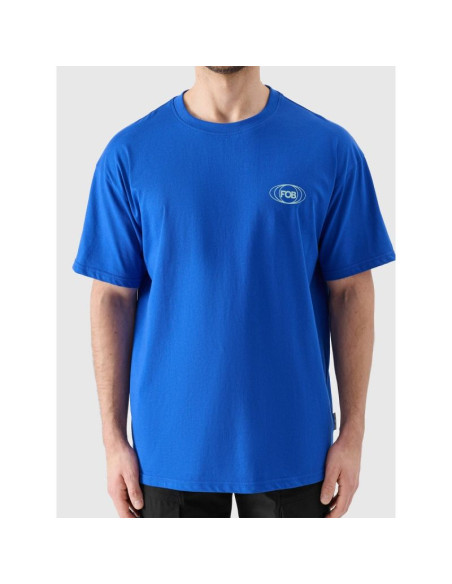 T-shirt oversize z nadrukiem męski 4f 4frss24ttshm2535-36s