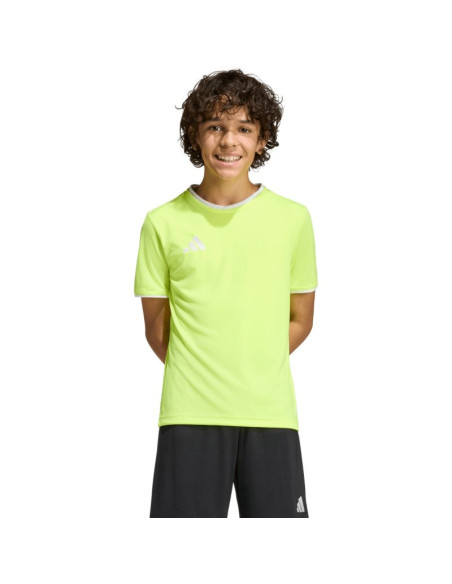 Koszulka dla dzieci adidas entrada 26 jersey żółty neon ke9845