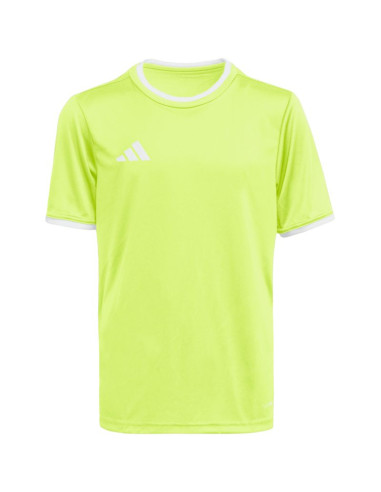 Koszulka dla dzieci adidas entrada 26 jersey żółty neon ke9845