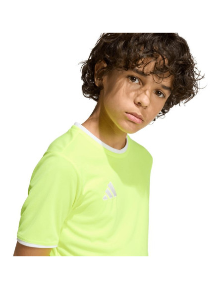 Koszulka dla dzieci adidas entrada 26 jersey żółty neon ke9845