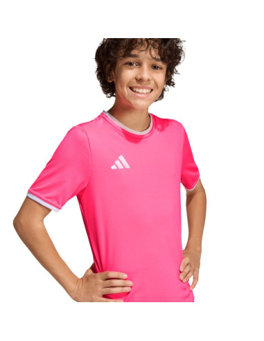 Koszulka dla dzieci adidas entrada 26 jersey różowa ke9846
