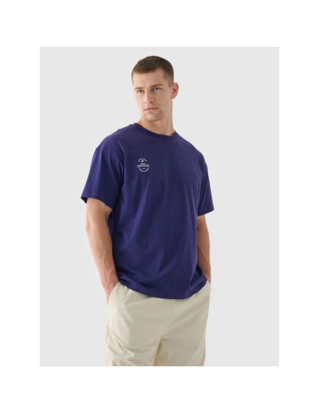 T-shirt oversize gładki uniseks 4f 4fraw24ttshu2672-31s