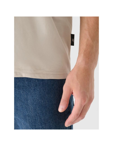 T-shirt oversize z nadrukiem męski 4f 4frss24ttshm2535-83s