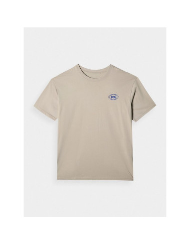 T-shirt oversize z nadrukiem męski 4f 4frss24ttshm2535-83s