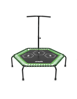 Virtufit trampolina fitness pro z uchwytem - czarna - 127 cm