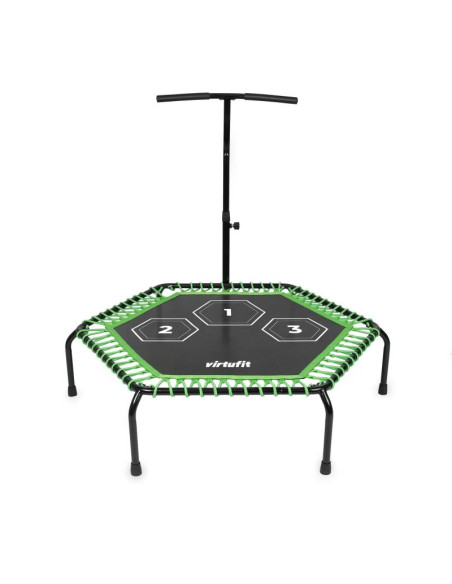 Virtufit trampolina fitness pro z uchwytem - czarna - 127 cm