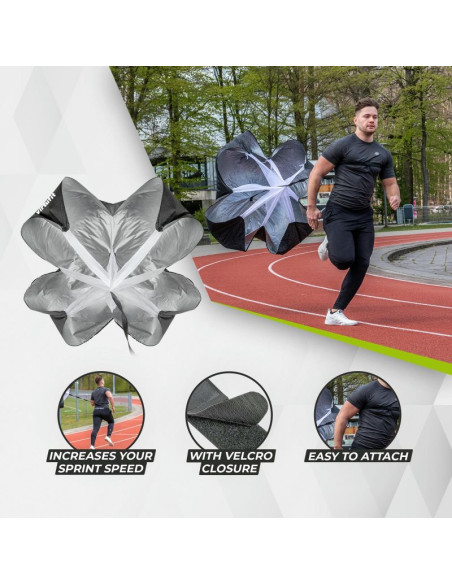 Virtufit spadochron szybkościowy pro - w zestawie torba do noszenia